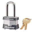 Master Lock 3.145 in. H X 1-5/8 in. W X 1-9/16 in. L Steel Double Locking Exterior Padlock, Pack of 6