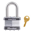 Master Lock 1-1/2 in. H X 7/8 in. W X 2 in. L Steel 4-Pin Cylinder Exterior Padlock, Pack of 6