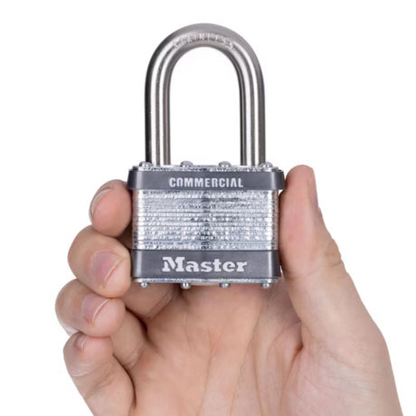 Master Lock 1-1/2 in. H X 7/8 in. W X 2 in. L Steel 4-Pin Cylinder Exterior Padlock, Pack of 6