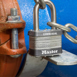 Master Lock 1-1/2 in. H X 7/8 in. W X 2 in. L Steel 4-Pin Cylinder Exterior Padlock, Pack of 6