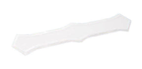 Amerimax 0.25 in. H X 2 in. W X 13 in. L White Galvanized Steel K Downspout Band, Pack of 50