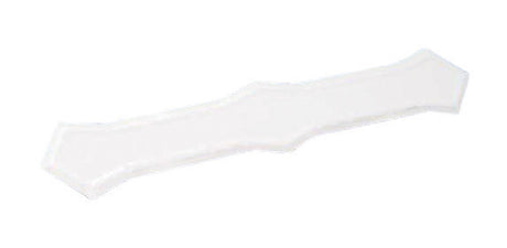 Amerimax 0.25 in. H X 2 in. W X 13 in. L White Galvanized Steel K Downspout Band, Pack of 50