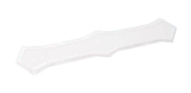 Amerimax 0.25 in. H X 2 in. W X 13 in. L White Galvanized Steel K Downspout Band, Pack of 50