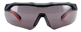3M 47091-WZ4 Safety Glasses, Gray Lens, Black/Red Frame, Anti-Fog, Anti-Scratch Lens, Wraparound Frame