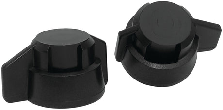 Green Leaf Y8253040 6PK Winged Bayonet Cap, Closed, Polypropylene, Black, For: 8 mm, 10 mm Spray Nozzles