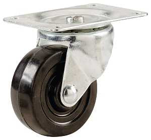 Shepherd Hardware 9477 Swivel Caster, 1-7/8 x 2-9/16 in Plate, 4 in L x 1.9 in W x 2.5 in H Dimensions, 2 in Dia Wheel