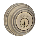 Kwikset SmartKey Antique Brass Metal Deadbolt