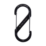 Nite Ize S-Biner 1.8 in. D Stainless Steel Black Carabiner Key Holder