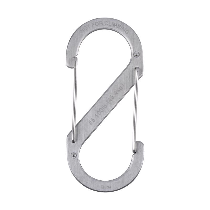 Nite Ize S-Biner 1.8 in. D Stainless Steel Silver Carabiner Key Holder