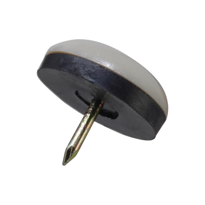 Ace White 7/8 in. Nail-On Plastic Sliders 8 pk