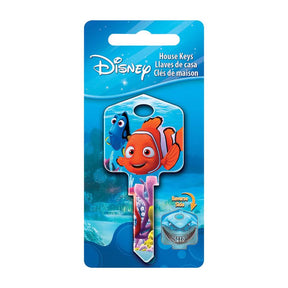 HILLMAN Disney Fishing House Key Blank 66/97 Double For Kwikset and Titan Locks Multicolored, Pack of 5