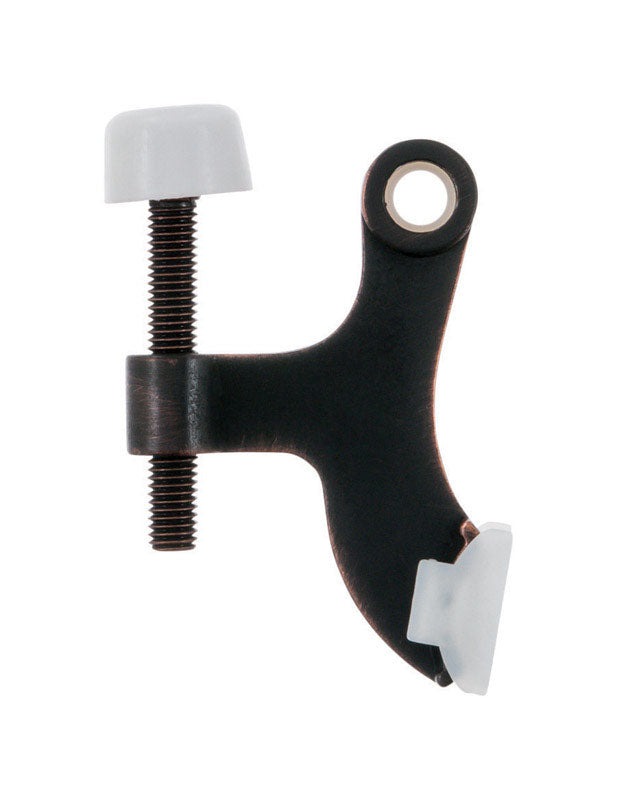 Ace Metal Oil Rubbed Bronze Bronze Hinge Pin Door Stop Mounts to door and wall 0 in., Pack of 5