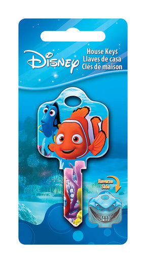 HILLMAN Disney Nemo House Key Blank 68 Double For Schlage Locks Multicolored, Pack of 5