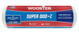 Wooster SUPER DOO-Z R204-9 Roller Cover, 1/2 in Thick Nap, 9 in L, Fabric Cover, White