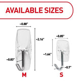 3M Command Small Plastic Wire Hooks 1.625 in. L 9 pk, Pack of 12