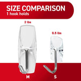 3M Command Small Plastic Wire Hooks 1.625 in. L 9 pk, Pack of 12