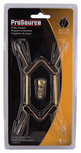 ProSource PH-122048-PS Plate Hanger, Brass, Polished Brass, 30 lb