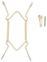 ProSource PH-122048-PS Plate Hanger, Brass, Polished Brass, 30 lb