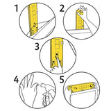 Under The Roof Decorating Hang and Level Yellow Assorted Picture Hanger 10 lb 1 each