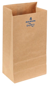 Duro Bag 71004 Series Heavy-Duty SOS Bag, 3-1/8 in W, 5 in L, Virgin Paper, Kraft