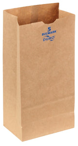 Duro Bag 71005 Series Heavy-Duty SOS Bag, 3-7/16 in W, 5-1/4 in L, Virgin Paper, Kraft