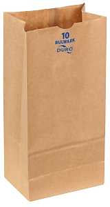 Duro Bag 71010 Series Heavy-Duty SOS Bag, 4-3/16 in W, 6-5/16 in L, Virgin Paper, Kraft