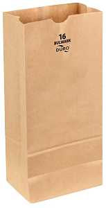 Duro Bag 71016 Series Heavy-Duty SOS Bag, 4-13/16 in W, 7-3/4 in L, Virgin Paper, Kraft