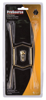 ProSource PH-122052-PS Plate Hanger, Brass, Polished Brass, 30 lb