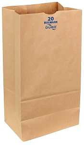 Duro Bag 71020 Series Heavy-Duty SOS Bag, 5-5/16 in W, 8-1/4 in L, Virgin Paper, Kraft