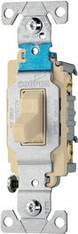 Eaton CS115V Toggle Switch, 15 A, 120/277 V, Screw, Side Wire Terminal, PVC Housing Material, Ivory