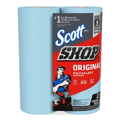 Scott 75040 Shop Towel, Paper, Blue