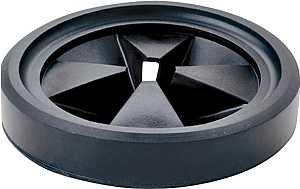 InSinkErator 09963D Mounting Gasket, Standard, 3-7/8 in Dia x 8-1/2 in L x 4 in W x 6-1/2 in H Dimensions, Rubber, Black