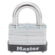 Master Lock 1-1/16 in. H X 1-3/4 in. W X 1-3/4 in. L Laminated Steel Breakaway Warded Padlock, Pack of 12