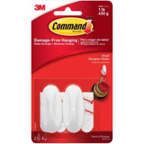 3M Command Small Plastic Designer Hooks 2.125 in. L 2 pk, Pack of 6