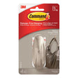 3M Command Medium Plastic Designer Hooks 3.125 in. L 1 pk, Pack of 4