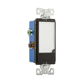 Eaton 7737BK-BOX Nightlight, 15 A, 120 V, 1 W, LED Lamp, Black, Pack of 6