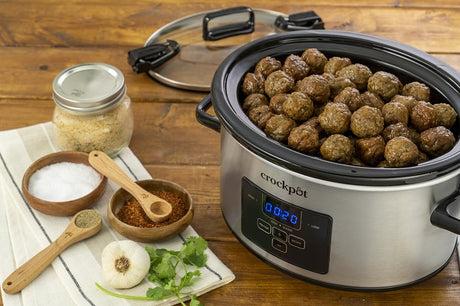 Crock-Pot 2122615 Cook and Carry Slow Cooker, 4 qt Capacity, Digital Control, Stainless Steel