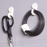 HILLMAN Plastic Coated White Hardwall Hanging Hooks 15 lb 5 pk, Pack of 10