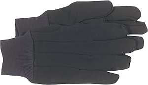Boss B61061-S Work Gloves, S, Straight Thumb, Slip-On Cuff, Jersey, Brown