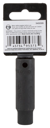 Vulcan MT6580140 Deep Impact Socket, 10 mm Socket, 3/8 in Drive, Deep Drive, 6-Point, Chrome Molybdenum Steel