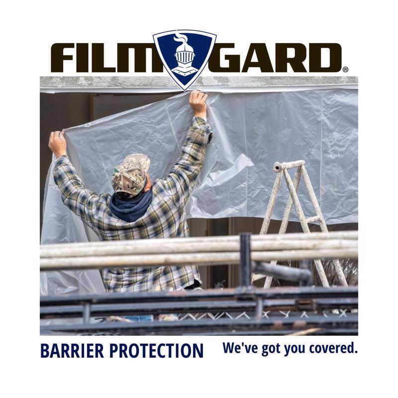 Film-Gard Plastic Sheeting 4 mil X 10 ft. W X 50 ft. L Polyethylene Clear 1 pk
