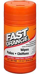 Fast Orange 25051 Cleaning Wipes, Citrus, White