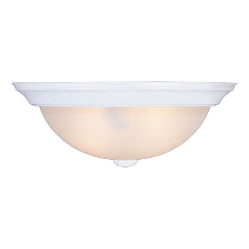 Boston Harbor OG24001WH Flush Mount Ceiling Fixture, 120 V, 60 W, 2-Lamps, A19 or CFL Lamp, White Fixture
