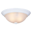 Boston Harbor OG24001WH Flush Mount Ceiling Fixture, 120 V, 60 W, 2-Lamps, A19 or CFL Lamp, White Fixture