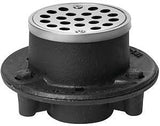 Oatey 42192 Shower Drain, Iron, Black, Specifications: Screw-In Cover Design, Round Shape