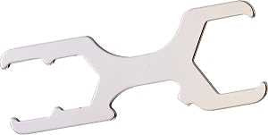 ProSource T162-3L Plumbing Wrench, 9 in L, Steel, Nickel-Plated