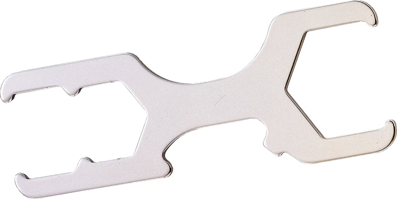 ProSource T162-3L Plumbing Wrench, 9 in L, Steel, Nickel-Plated