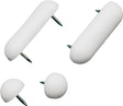 Plumb Pak PP835-25 Seat Bumper Set, Plastic, White, Pack of 6
