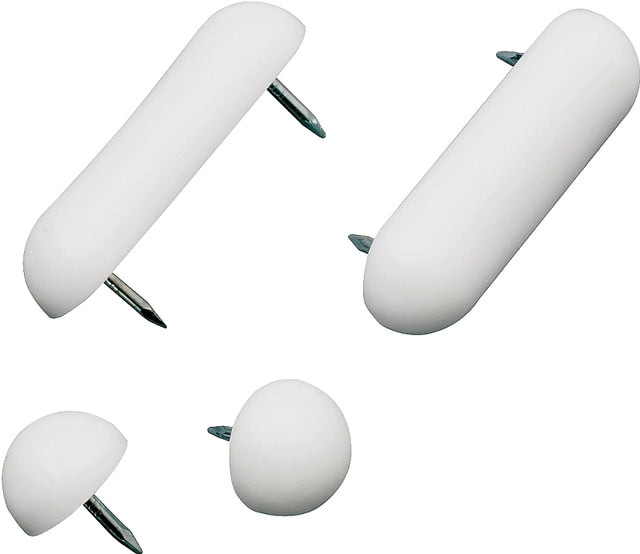 Plumb Pak PP835-25 Seat Bumper Set, Plastic, White, Pack of 6