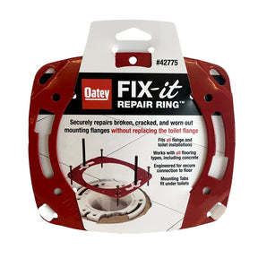 Oatey 42775 Fix-It Flange Repair Ring, Steel, Red, Painted